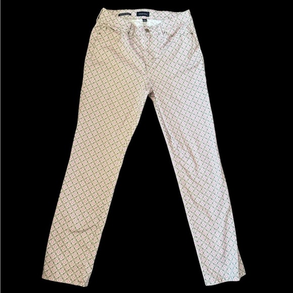 Charter Club Denim - Charter Club Straight Leg Jeans with Pink and White Design